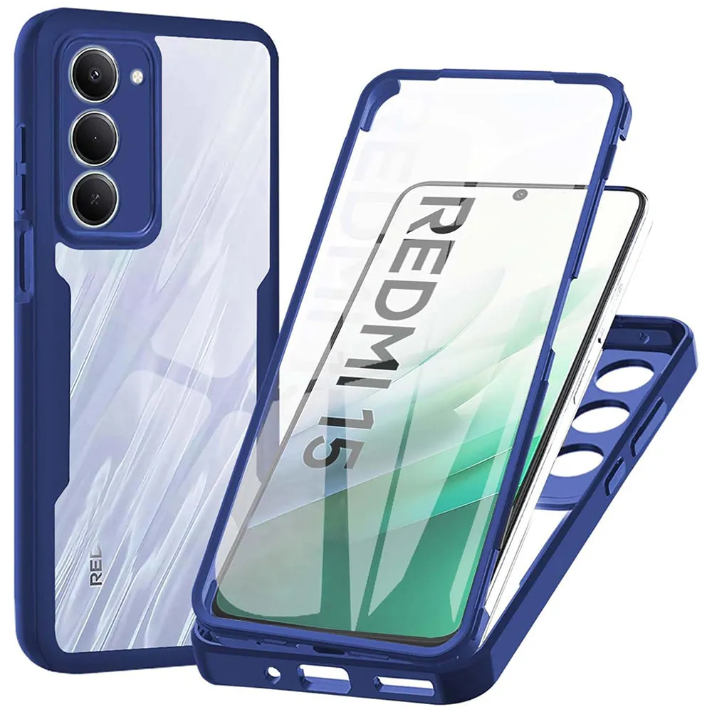 Custodia per Xiaomi Redmi 15 5G / 15 4G, Techsuit, ColorVerse 360, Blu - immagine 1