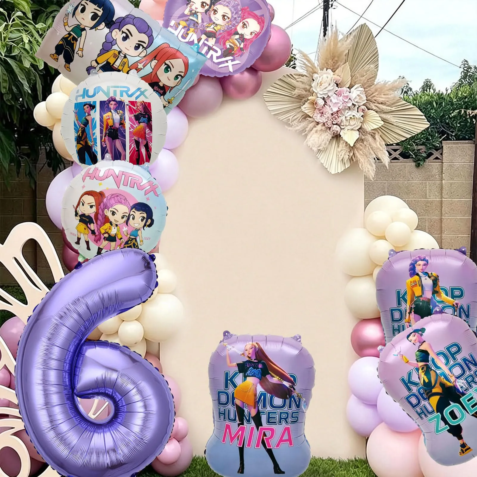 8pcs Kop Demo Huntr Palloncini in Alluminio per Elio, Decorazione Festiva per Compleanni e Feste per Bambini - immagine 4