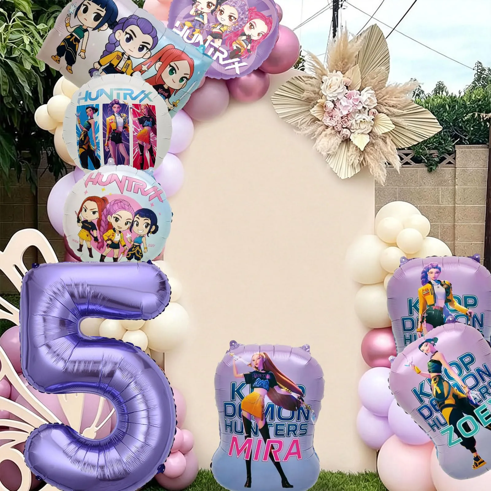 8pcs Kop Demo Huntr Palloncini in Alluminio per Elio, Decorazione Festiva per Compleanni e Feste per Bambini - immagine 4