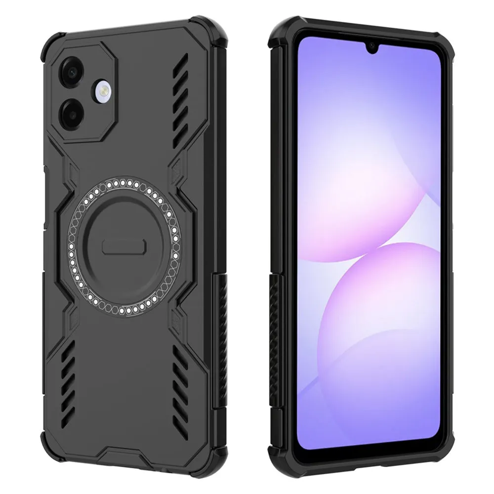 Custodia MagSafe per Samsung Galaxy A07 4G A075, Techsuit, ArmorMag, Nera - immagine 1