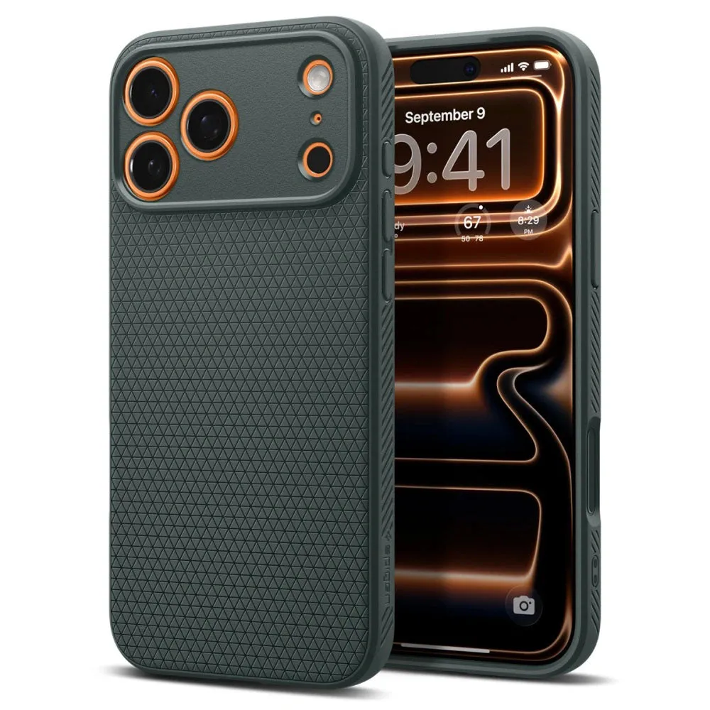 Custodia per Apple iPhone 17 Pro, Spigen, Liquid Air, Verde ACS10333 - immagine 1