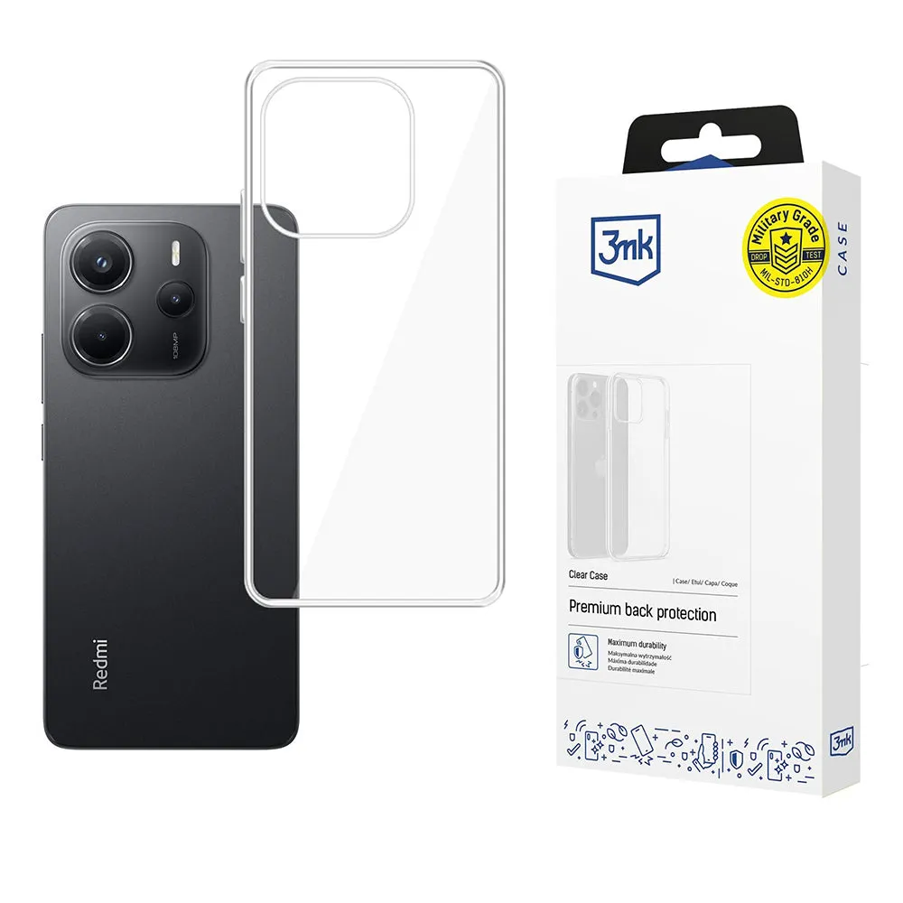 Custodia per Xiaomi Redmi Note 14 4G (Standard), 3MK, Clear, Trasparente - immagine 1
