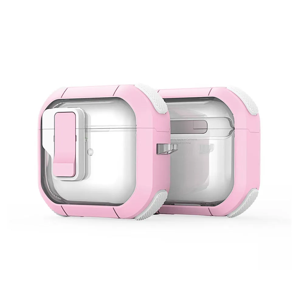 Custodia DUX DUCIS PECN per Apple AirPods 4, Rosa Bianca - immagine 1