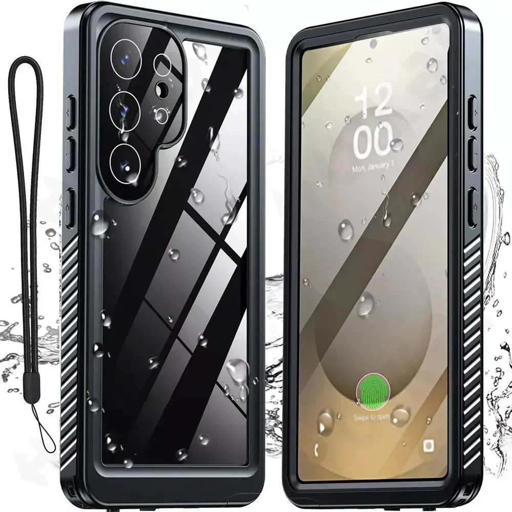 Custodia Waterproof per Samsung Galaxy S25 Ultra S938, ShellBox, Nera - immagine 1