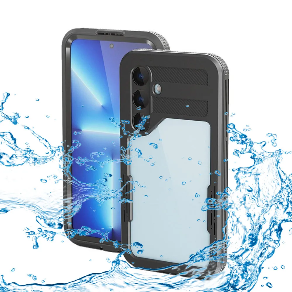 Custodia Waterproof per Samsung Galaxy S24 S921, ShellBox, Nera - immagine 1