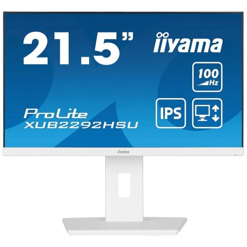 iiyama ProLite XUB2292HSU-W6 21,5" IPS FullHD 100Hz USB-A Altoparlanti Altezza Regolabile - immagine 1
