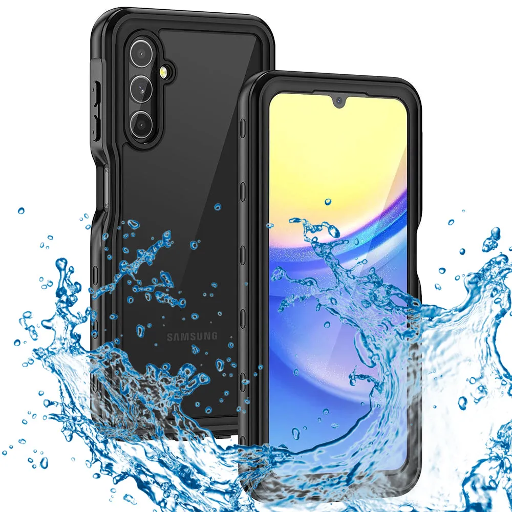 Custodia Waterproof per Samsung Galaxy A15 5G A156 / A15 A155, ShellBox, Nera - immagine 1