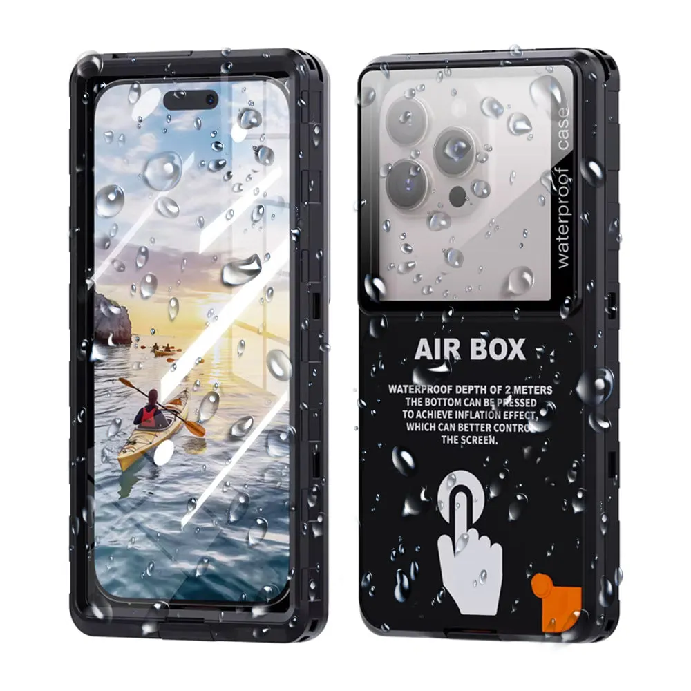 Custodia Universale Waterproof per Telefono max. 6,9 pollici, ShellBox, AirBox, Nera - immagine 1