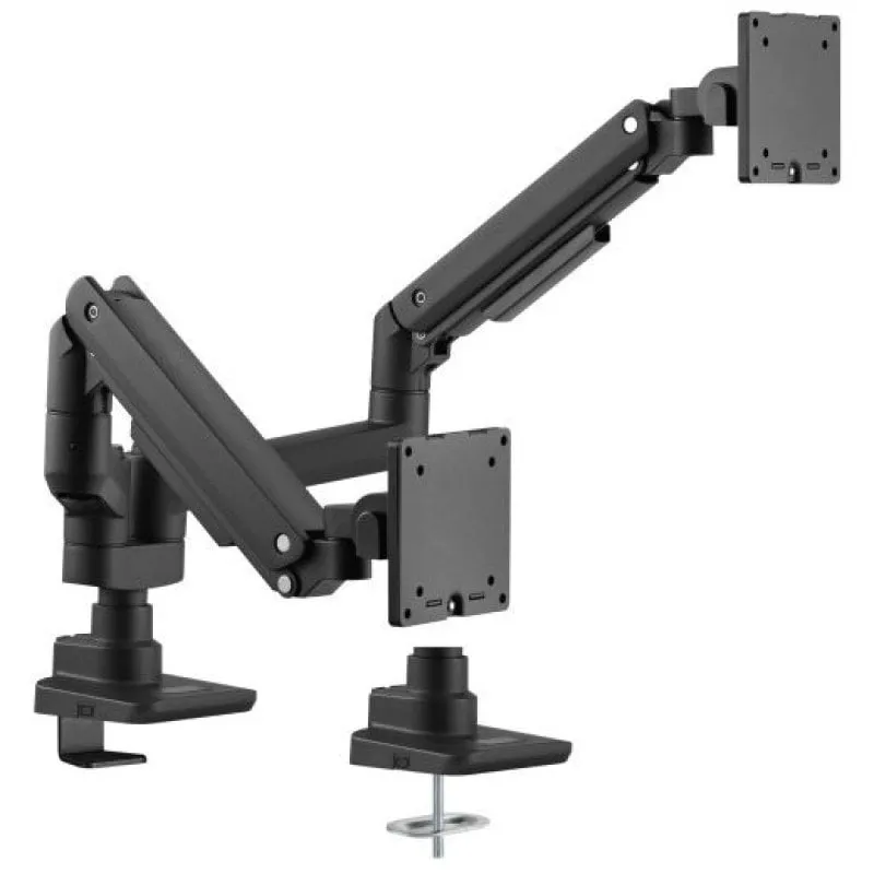 Equip 650182 Supporto per monitor da tavolo resistente per 2 schermi da 17" a 35" 20 kg (per schermo) nero - immagine 1