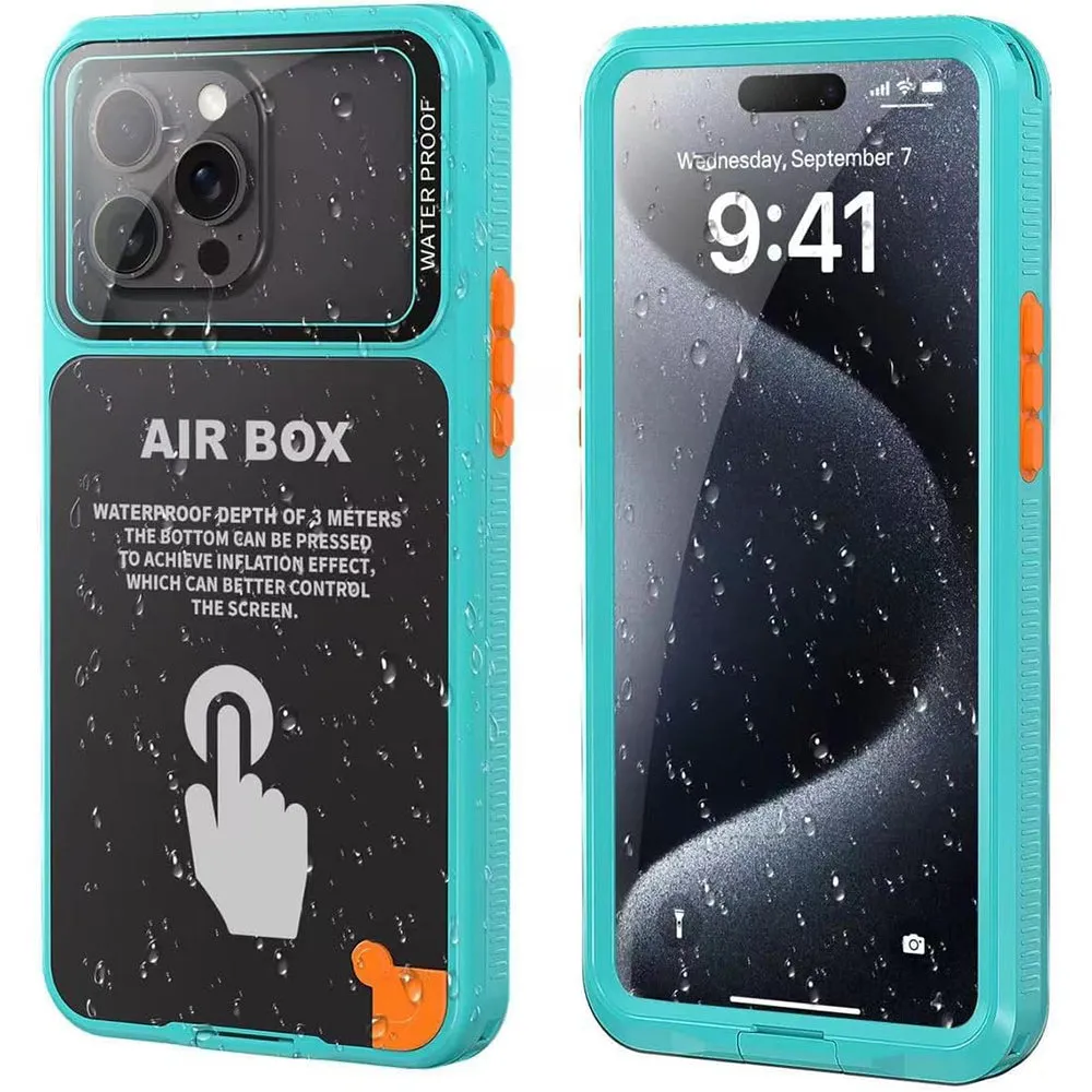 Custodia Universale Waterproof per Telefono max. 6.1 pollici, ShellBox, AirBox, Blu - immagine 1