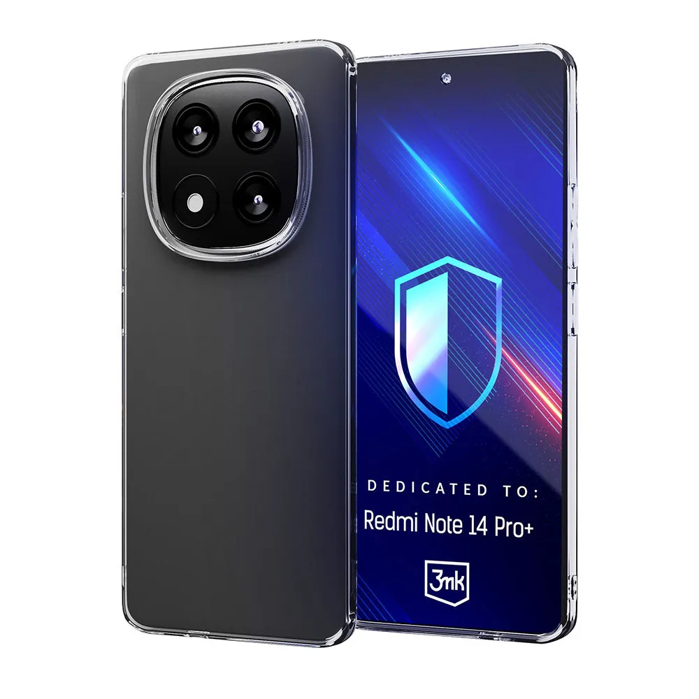 Custodia per Xiaomi Redmi Note 14 Pro+ 5G, 3MK, Clear, Trasparente - immagine 1