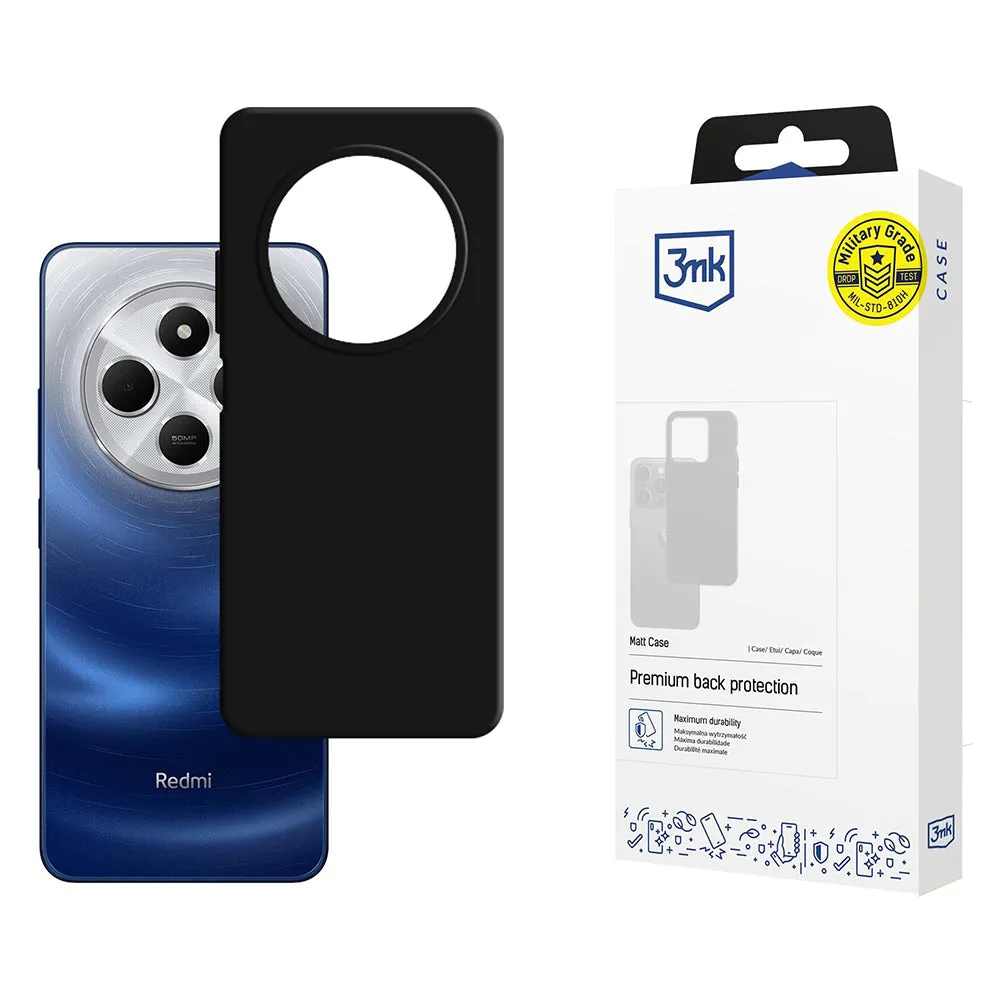 Custodia per Xiaomi Poco C75 / Redmi 14C, 3MK, Nera Opaca - immagine 1