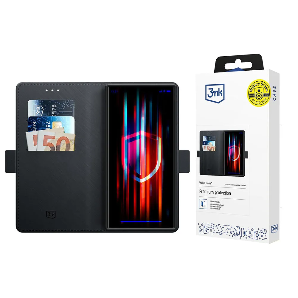 Custodia per Samsung Galaxy S25 Ultra S938, 3MK, Wallet, Nera - immagine 1