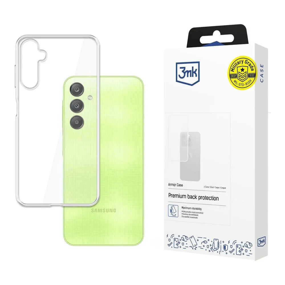 Custodia per Samsung Galaxy A55 5G A556, 3MK, Armor, Trasparente - immagine 1