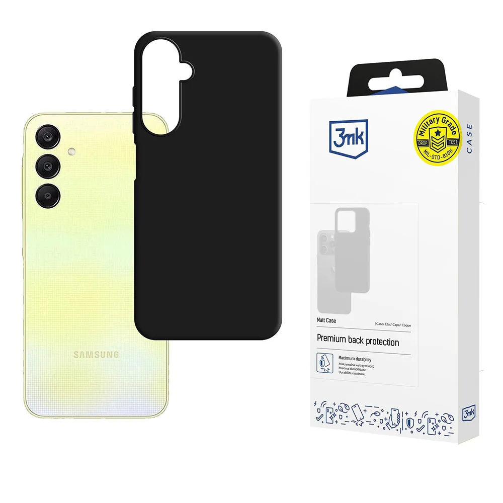 Custodia per Samsung Galaxy A26 A266, 3MK, Nera Opaca - immagine 1