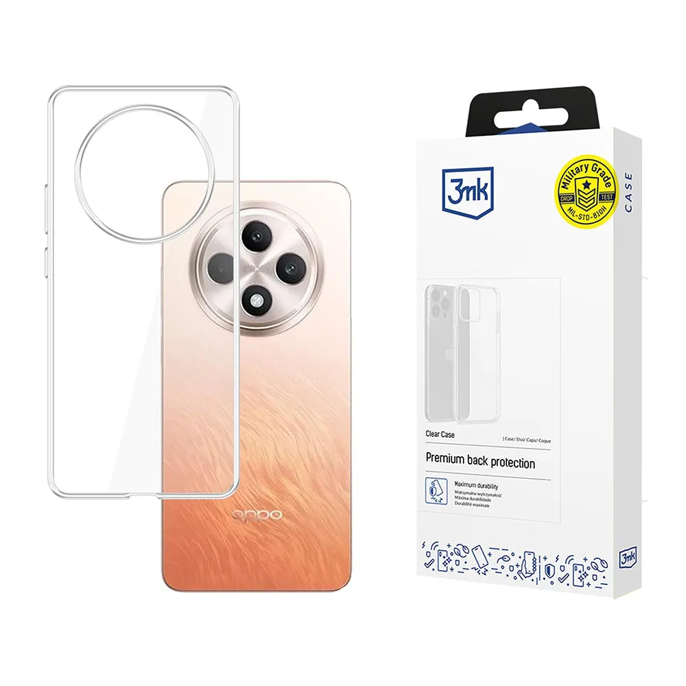 Custodia per Oppo Reno12 FS 5G / Reno12 FS 4G / Reno12 F 4G / Reno12 F, 3MK, Chiara, Trasparente - immagine 1