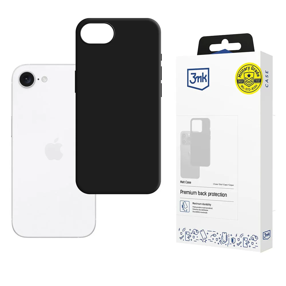 Custodia per Motorola Edge 60 Fusion / Edge 60, 3MK, Nera Opaca - immagine 1