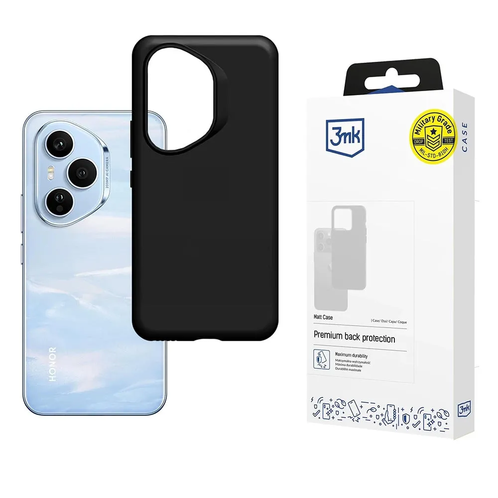 Custodia per Honor 400 Pro, 3MK, Nera Opaca - immagine 1