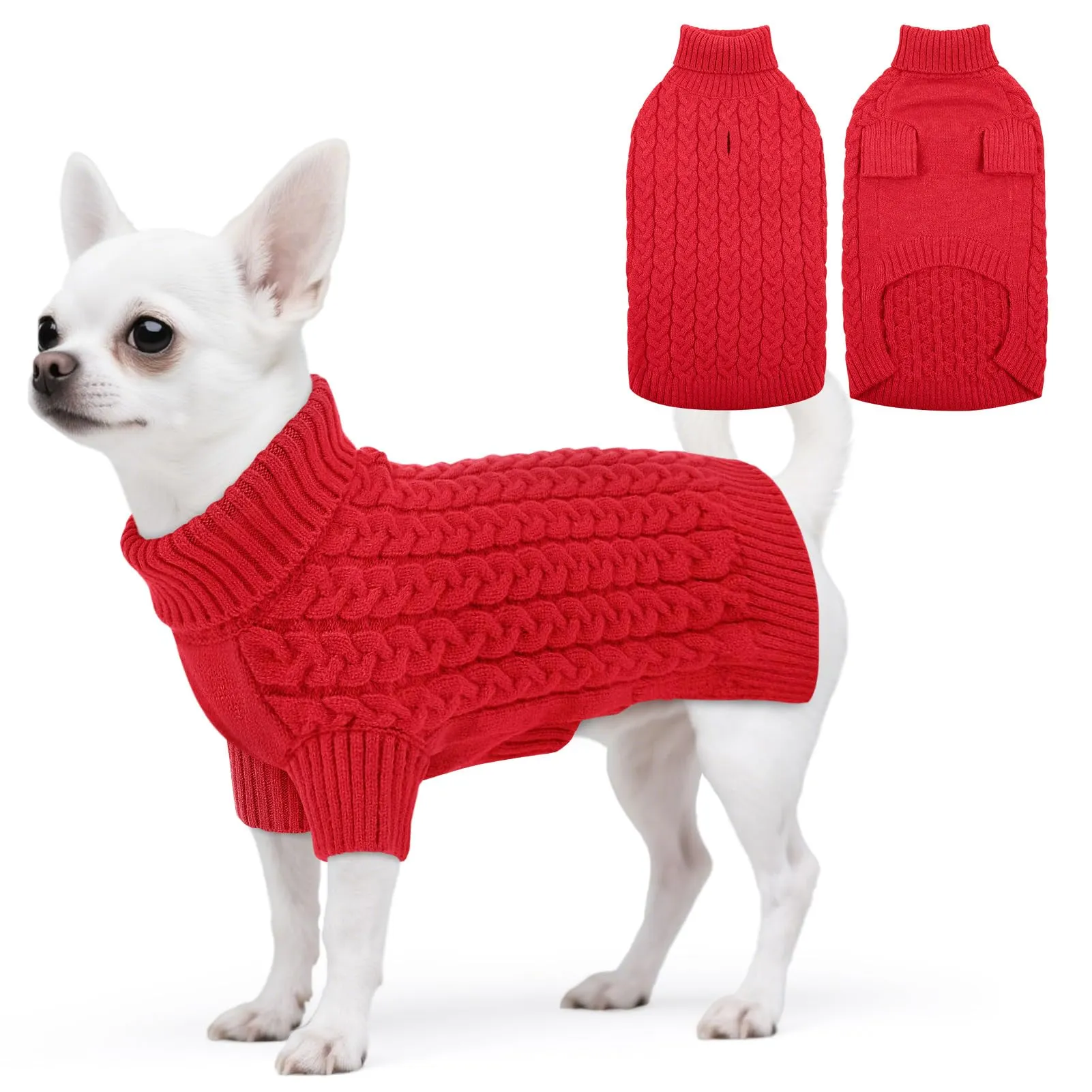 ASENKU Maglione Cane XS per Cane Taglia Piccola per Chihuahua,Yorkshire - immagine 1