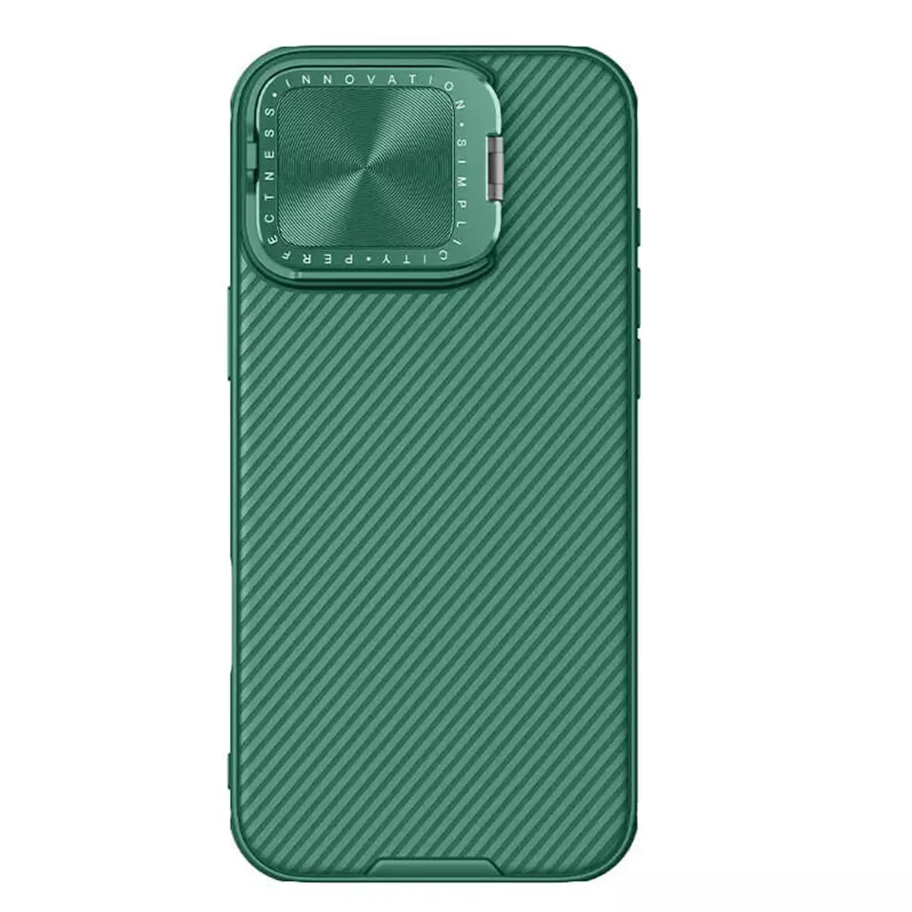 Custodia per Apple iPhone 16 Pro, Nillkin, CamShield Prop, Verde - immagine 1