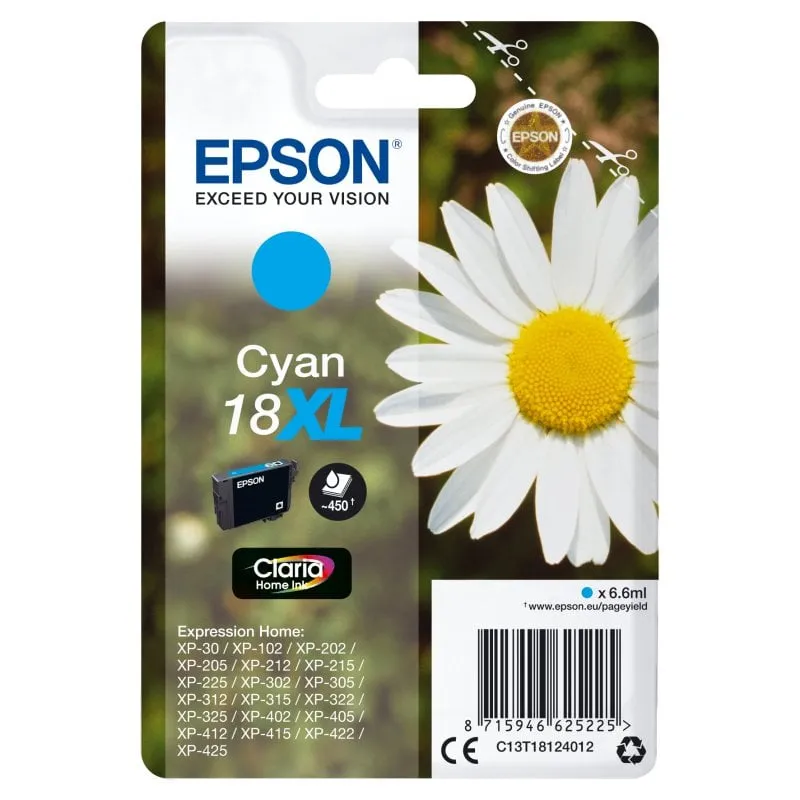 Cartuccia Epson Daisy 18XL ciano (etichetta RF) - immagine 1