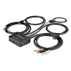 Kvm switch Hdmi a 2 Porte 4K 60Hz Black SV211HDUA4K - immagine 1