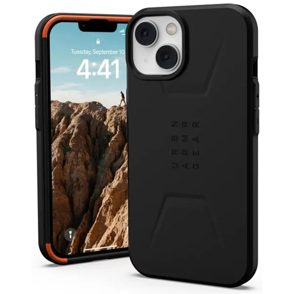 Custodia per Apple iPhone 14 Plus, Urban Armor Gear, Civilian, Nera - immagine 1