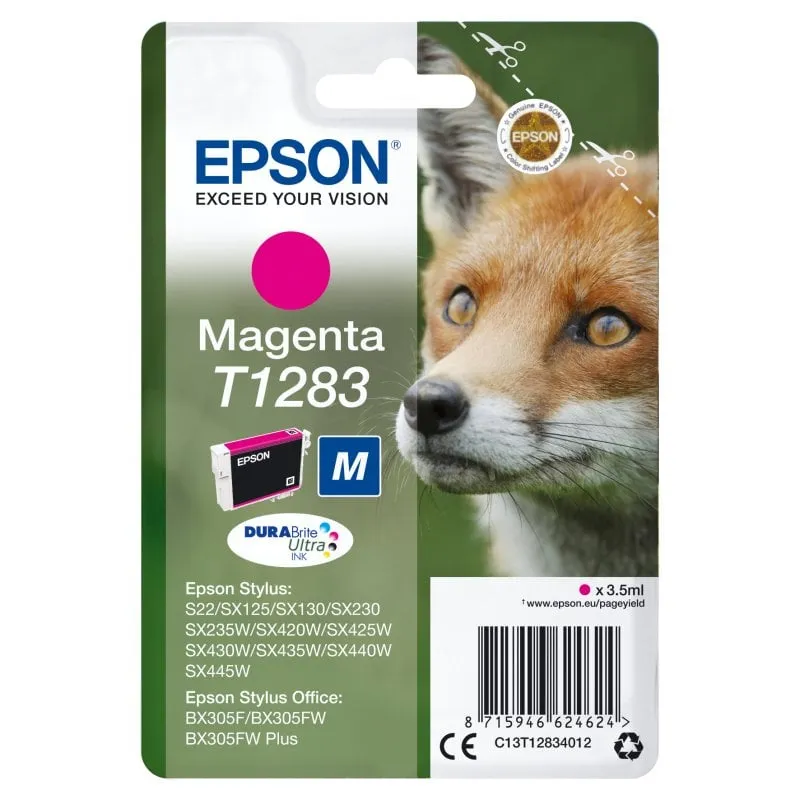 Cartuccia magenta Epson Fox T1283 (etichetta RF) - immagine 1