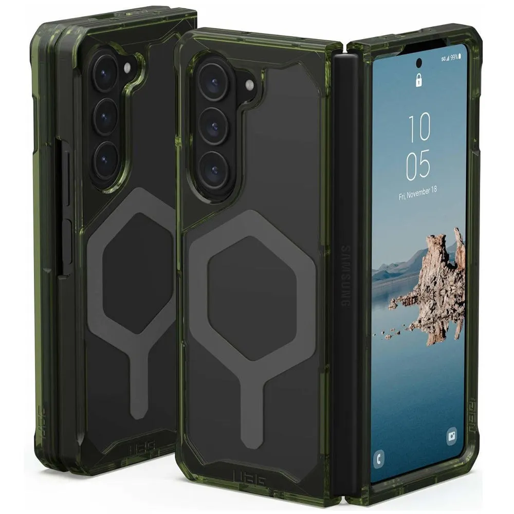 Custodia MagSafe per Samsung Galaxy Z Fold5 F946, Urban Armor Gear, Plyo Pro, Verde Grigio - immagine 1