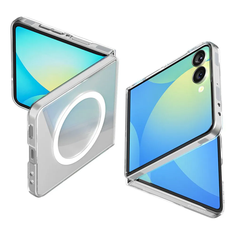 Custodia MagSafe per Samsung Galaxy Z Flip7 F766, Spigen, Air Skin, Trasparente ACS09556 - immagine 1