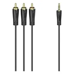 Cavo adattatore Audio Rca Mini Jack Black 1,5m 00205154 - immagine 1