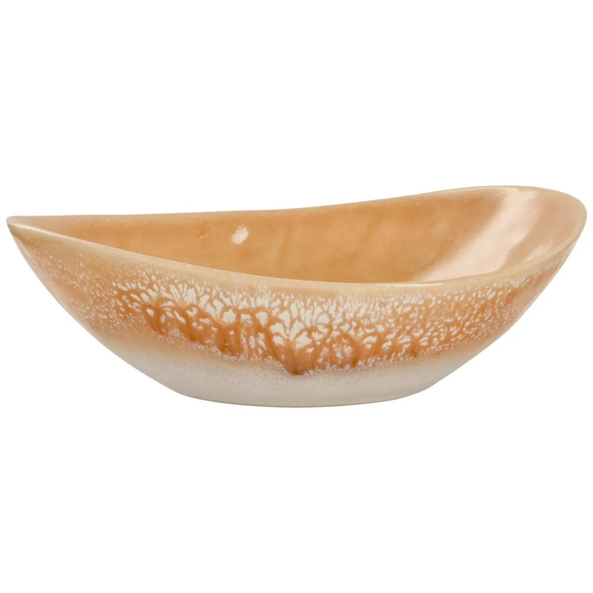 4x VEGA Ciotola Cascais forma organica, ovale; 400 ml, 19.5x17x5 cm (LxLxH); albicocca; ovale; 4 pz. / Pacco - immagine 1