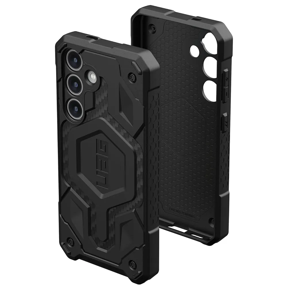 Custodia MagSafe per Samsung Galaxy S24 S921, Urban Armor Gear, Monarch Pro Carbon, Nera - immagine 1