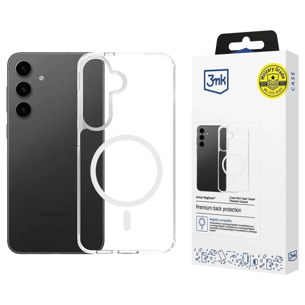 Custodia MagSafe per Samsung Galaxy A16 5G A166 / A16 4G A165, 3MK, Armor MagCase, Trasparente - immagine 1