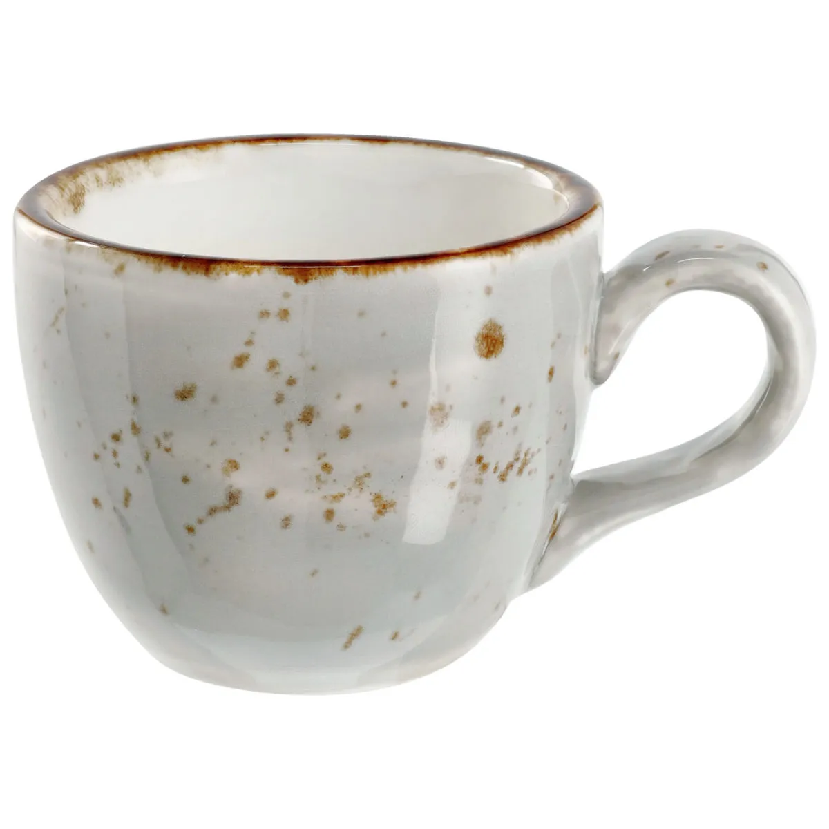 6x VEGA Tazzina caffè Nebro; 100 ml, 6.2x5.4 cm (ØxH); grigio chiaro; 6 pz. / Pacco - immagine 1