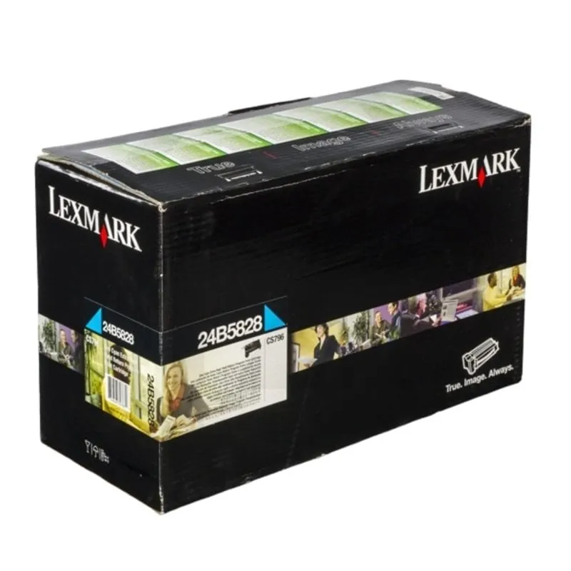 Cartuccia toner Lexmark 24B5828 1 pz. Originale Ciano - immagine 1