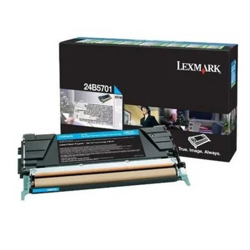 Cartuccia toner Lexmark 24B5701 1 pz. Originale Ciano - immagine 1