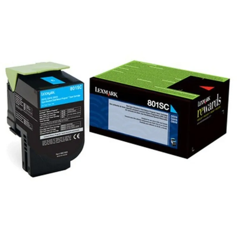 Cartuccia toner Lexmark 802SC 1 pezzo(i) Originale Ciano - immagine 1
