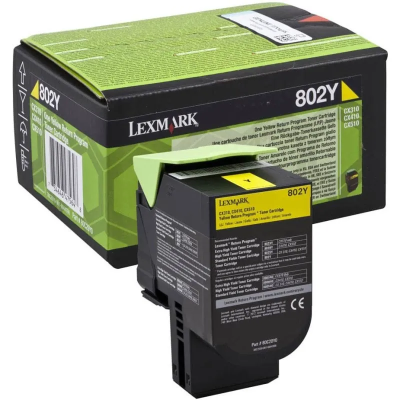 Cartuccia toner Lexmark 802SY 1 pezzo(i) Originale Giallo - immagine 1