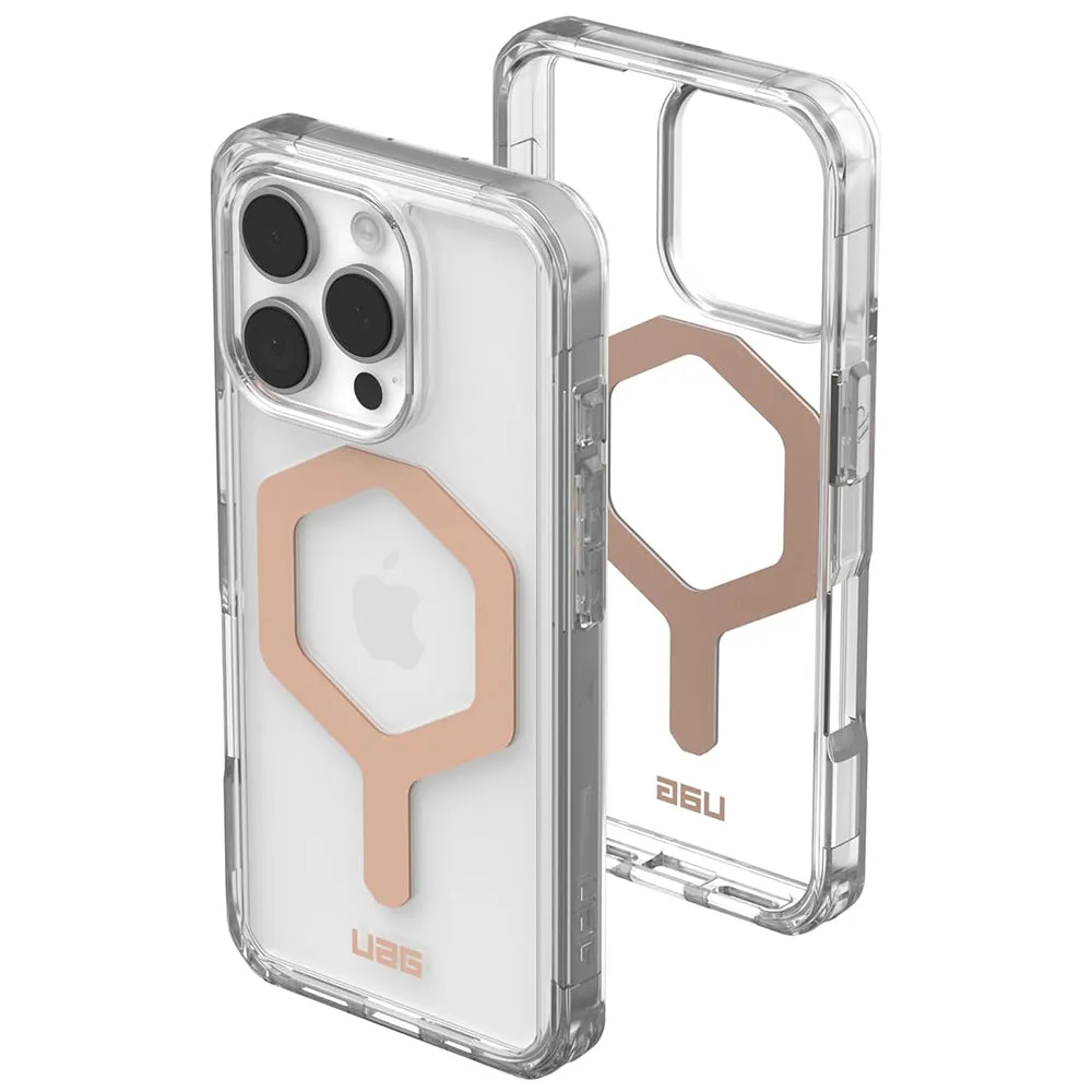 Custodia MagSafe per Apple iPhone 16 Pro, Urban Armor Gear, Plyo, Rosa Dorato - immagine 1