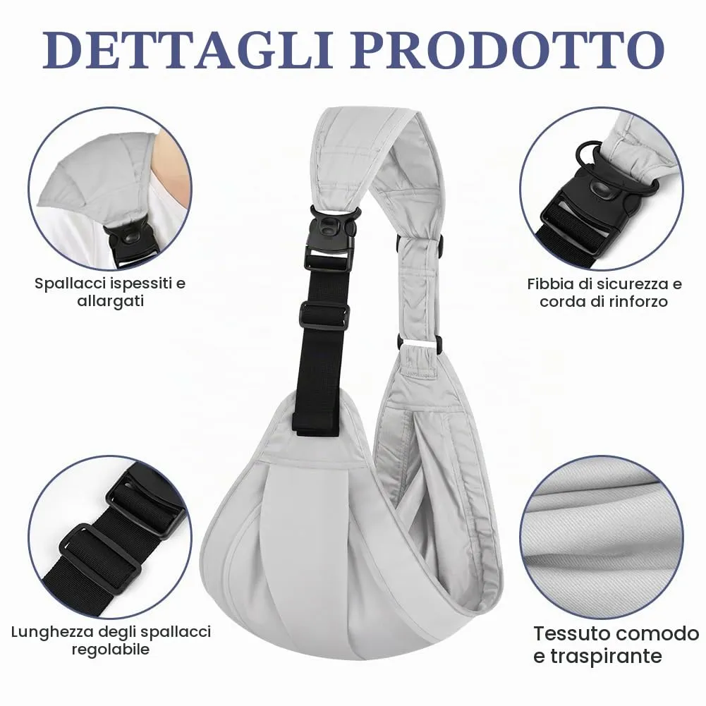 AYESY Marsupio Neonato 3-24 Mesi,Marsupio Neonato Regolabile con fibbia - immagine 3