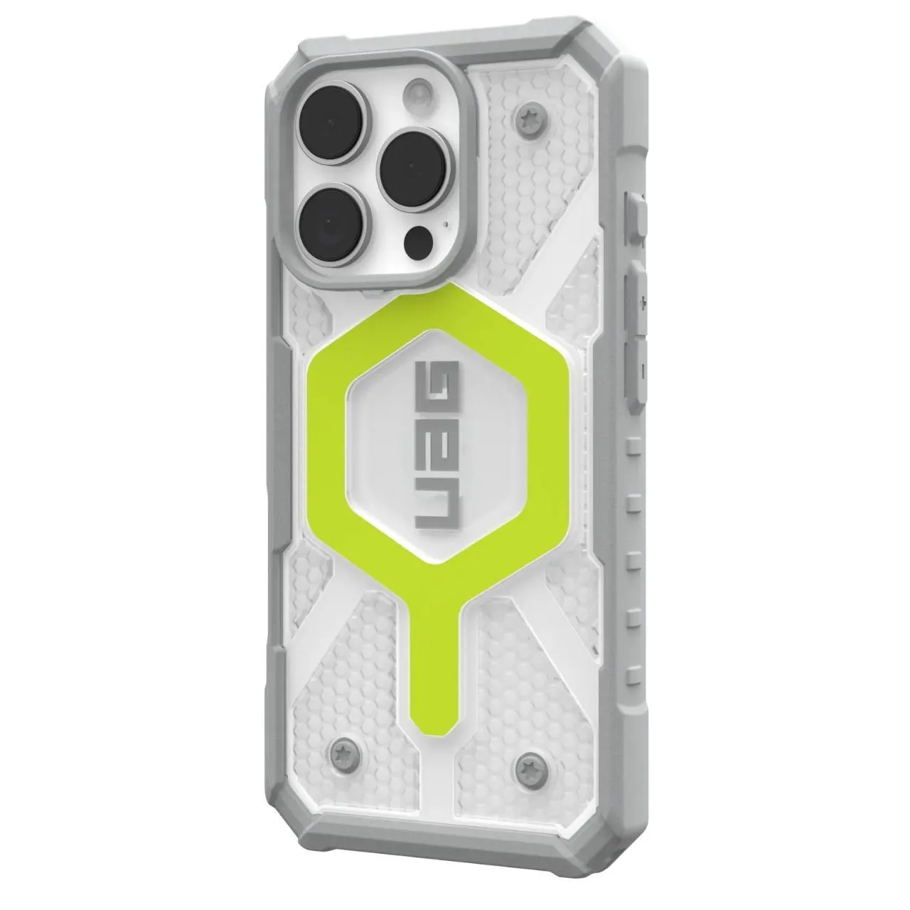 Custodia MagSafe per Apple iPhone 16 Pro, Urban Armor Gear, Pathfinder Clear, Verde - immagine 1