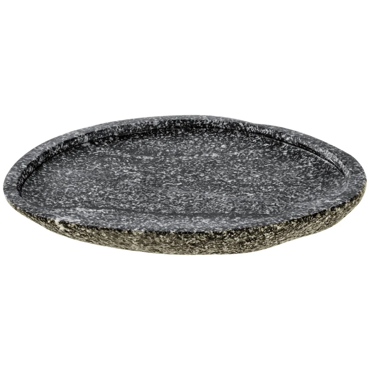 VEGA Piatto Panaro piano, con bordo; 20x17x2 cm (LxLxH); grigio; organica - immagine 1