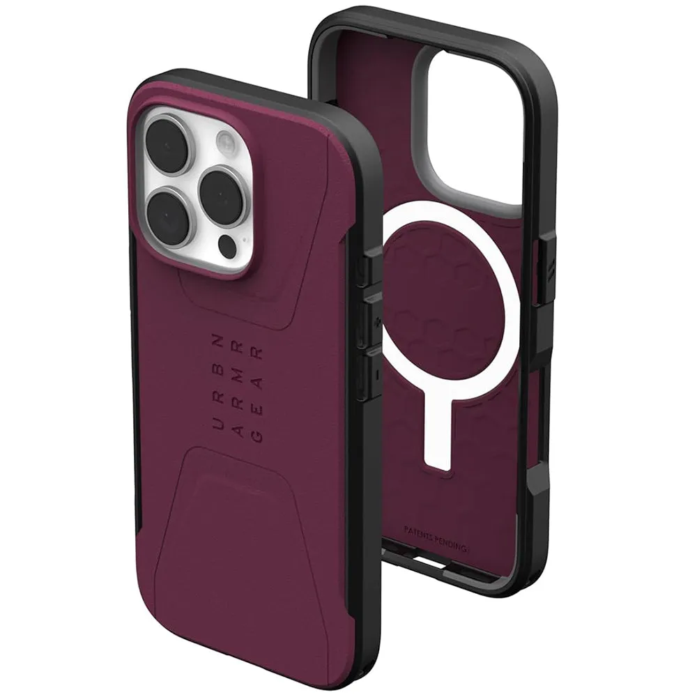 Custodia MagSafe per Apple iPhone 16 Pro, Urban Armor Gear, Civilian, Vinaccia - immagine 1