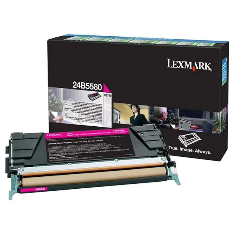 Cartuccia toner Lexmark 24B5580 1 pezzo(i) Magenta originale - immagine 1