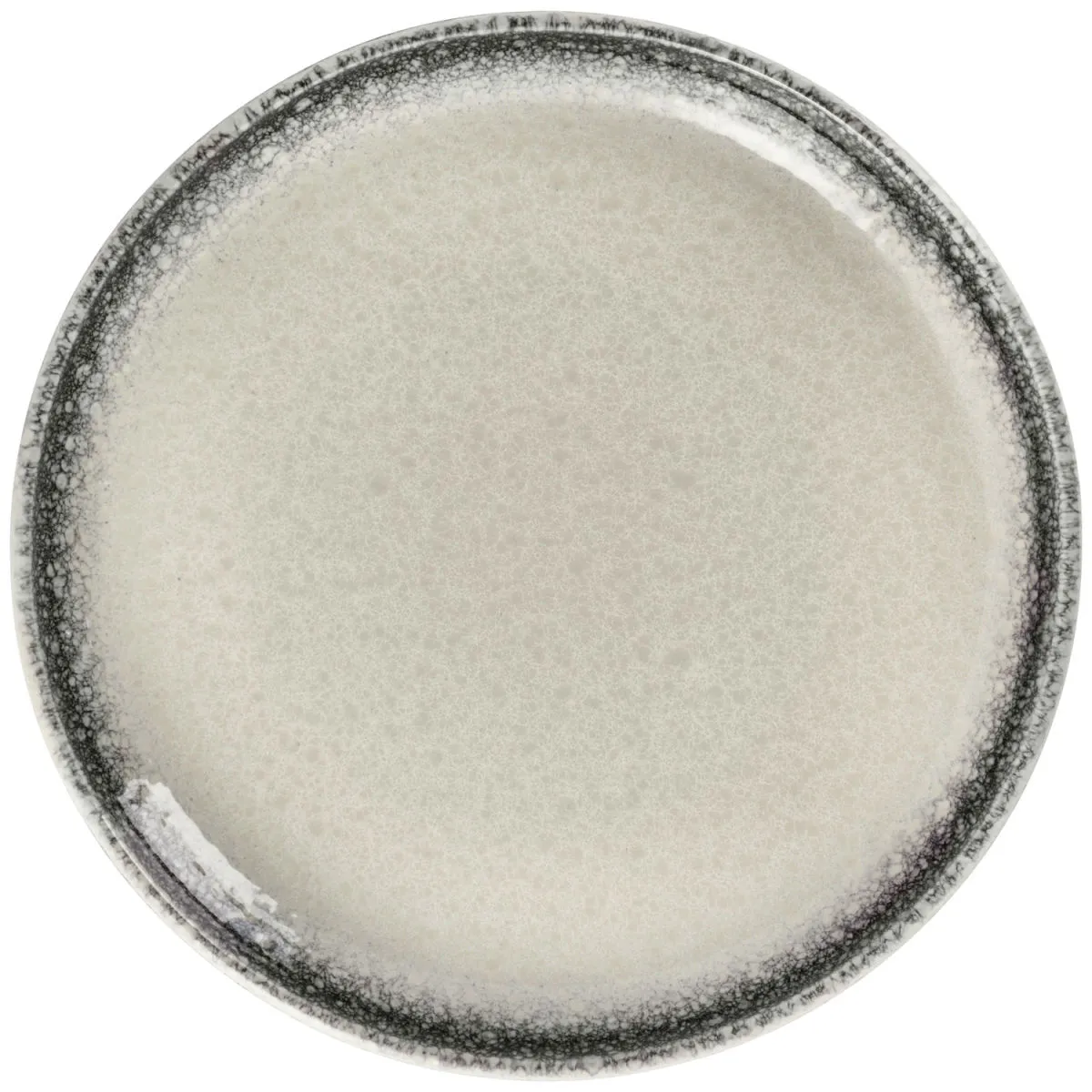 3x VEGA Piatto Nagoya piano; 28.5x3 cm (ØxH); bianco/grigio; rotonda; 3 pz. / Pacco - immagine 1