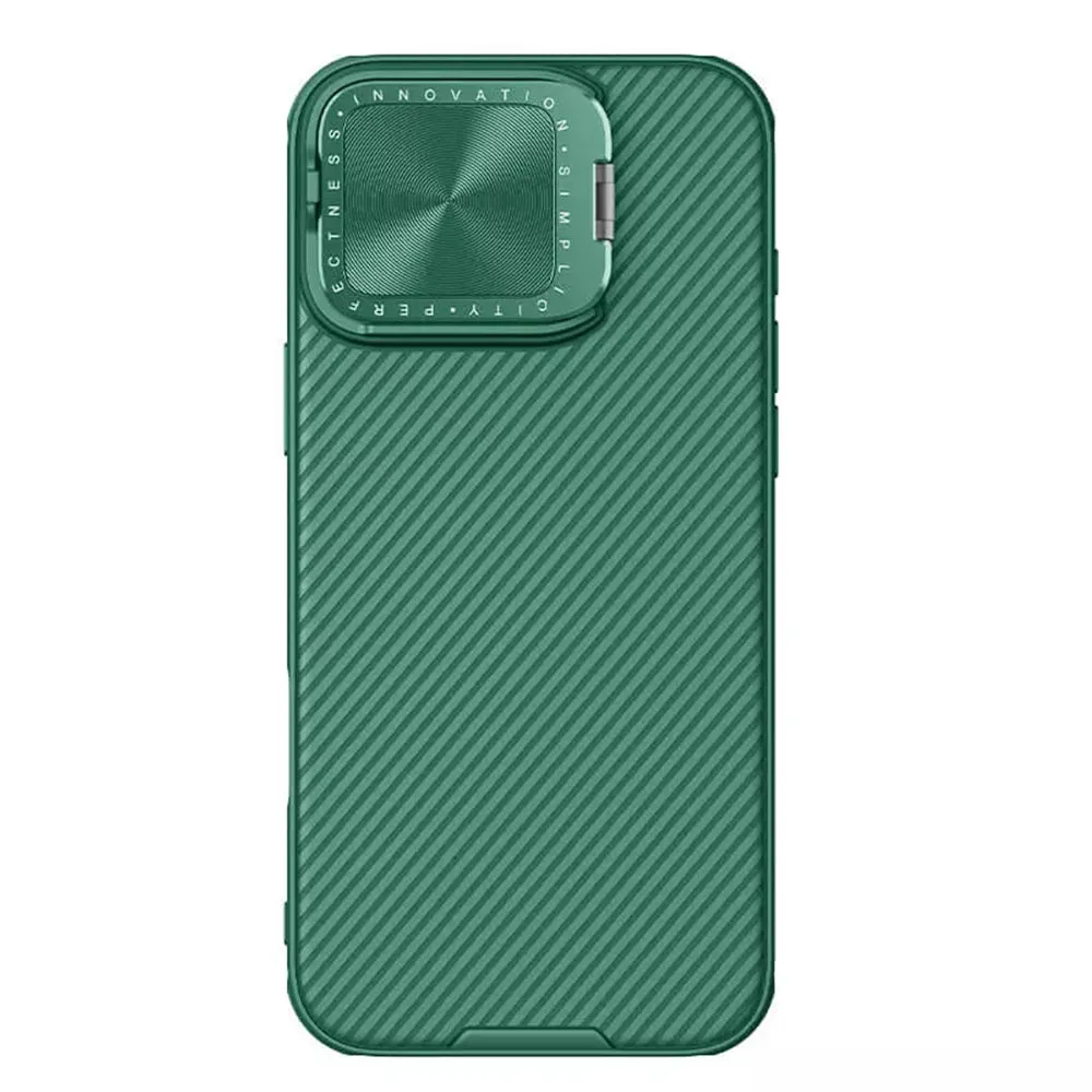 Custodia MagSafe per Apple iPhone 16 Pro Max, Nillkin, CamShield Prop, Verde - immagine 1