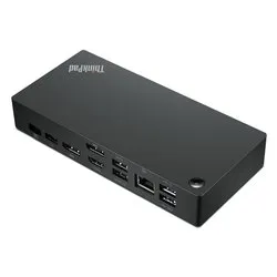 HUB 6 in 1 THINKPAD Universal Usb C Dock Black 40AY0090IT - immagine 1