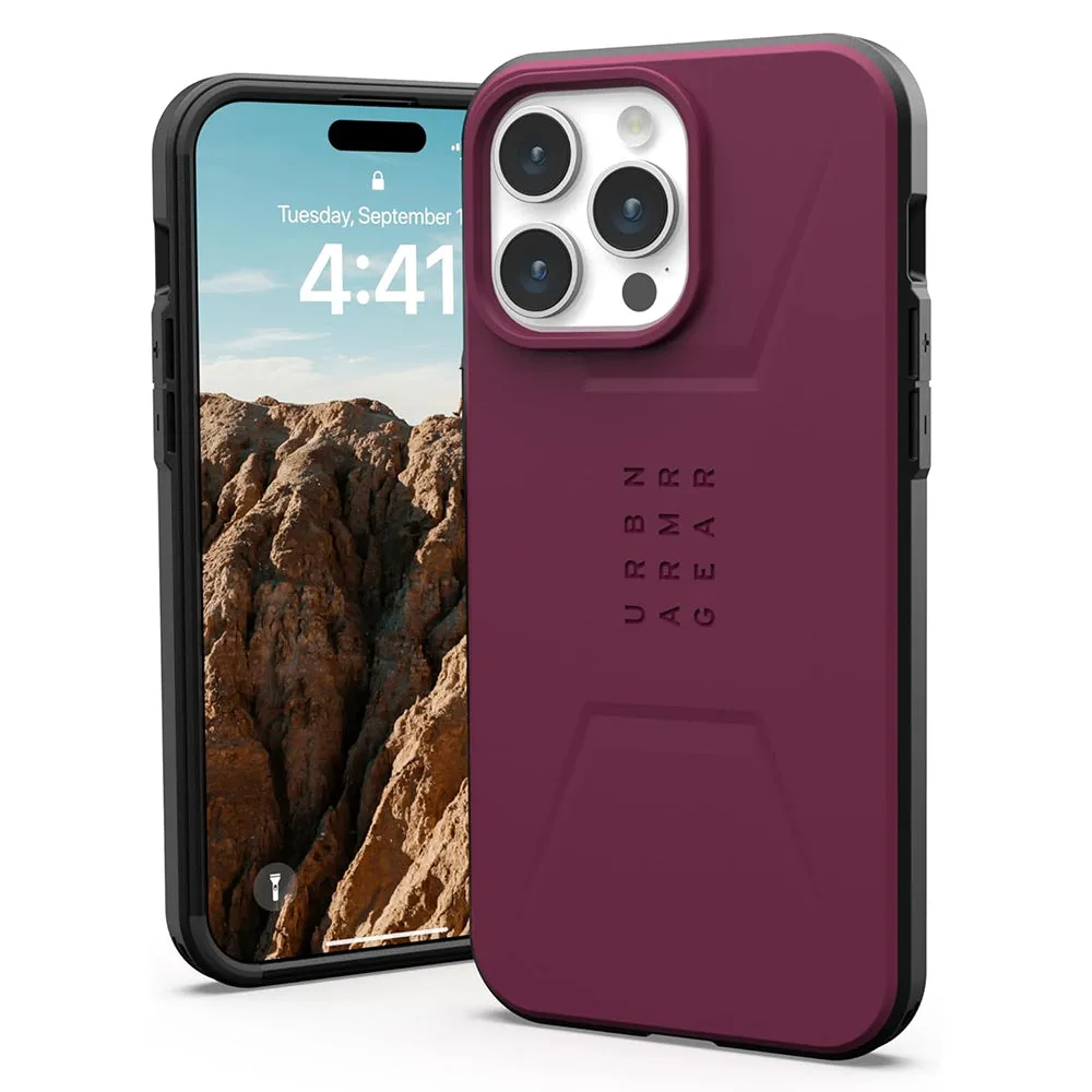 Custodia MagSafe per Apple iPhone 15 Pro, Urban Armor Gear, Civilian, Vinaccia - immagine 1