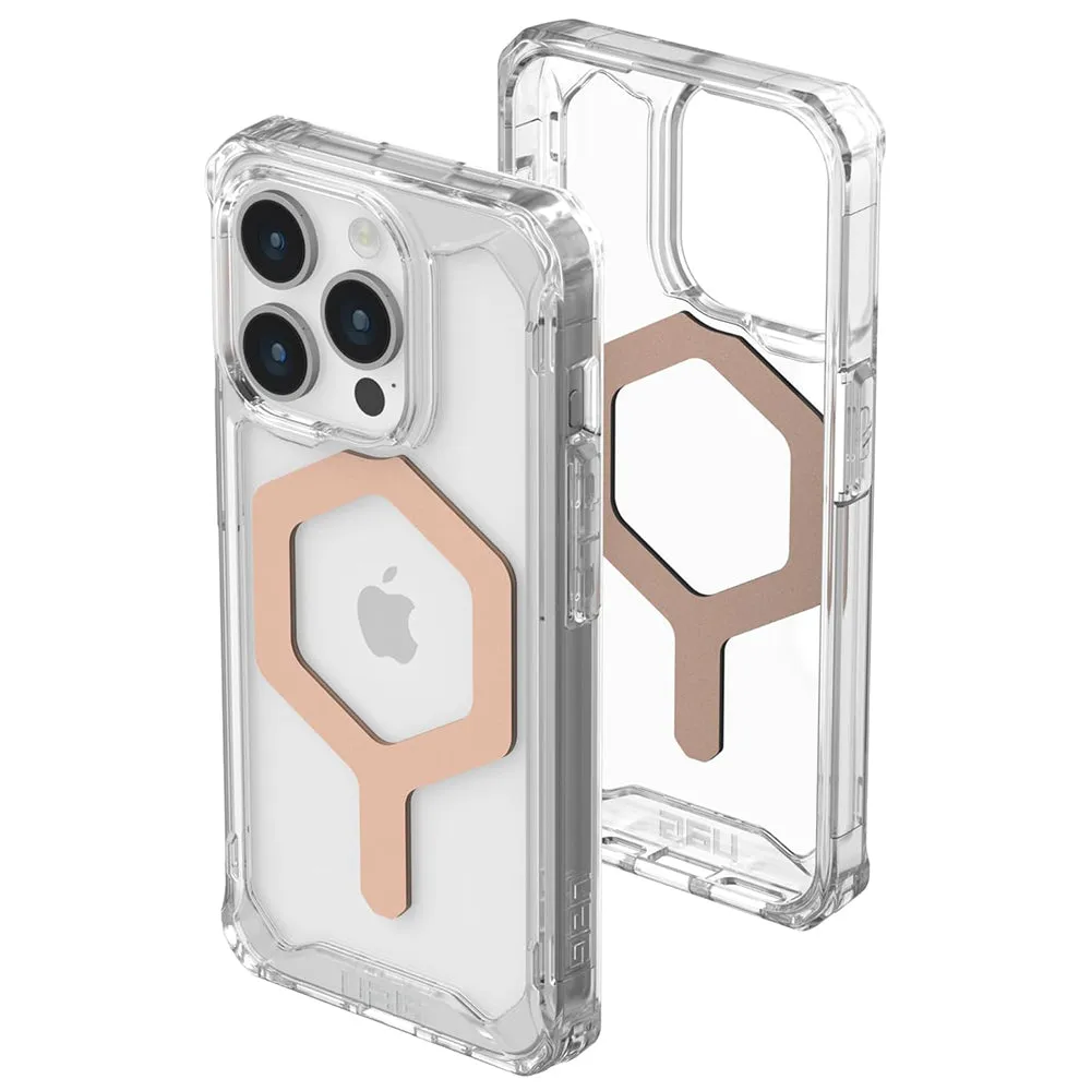 Custodia MagSafe per Apple iPhone 15 Pro Max, Urban Armor Gear, Plyo, Rosa Dorato - immagine 1
